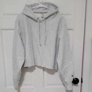 Like New Champion Cropped Comfy Classic Hoodie Sweatershirt Jacket Activewear